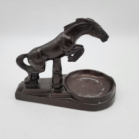 Art Deco Jumping Horse Ashtray Nuart Creations - Picture 3 of 6